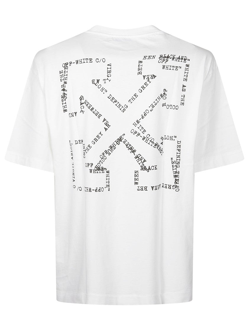 Off-White Type Machine Arrow Cotton T-Shirt