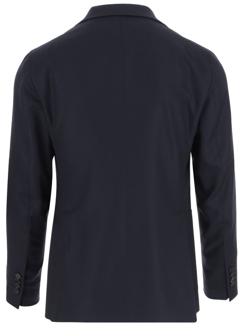 Tagliatore Single-Breasted Stretch Wool Jacket