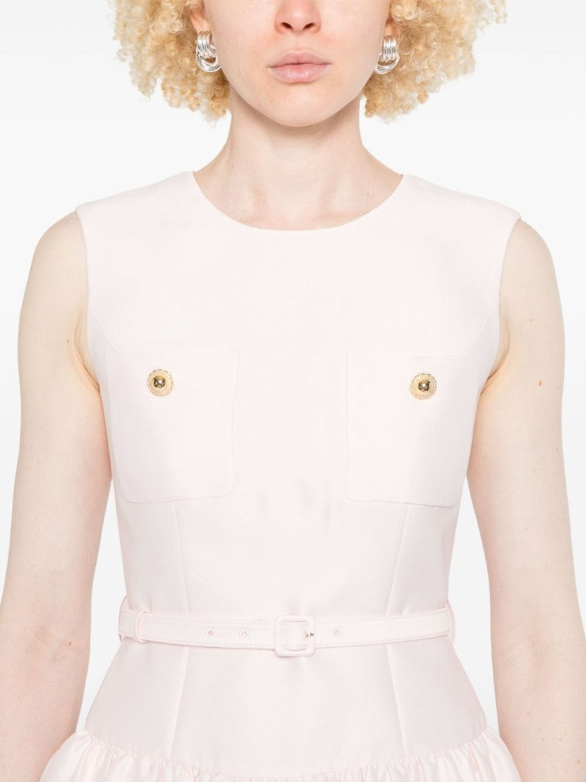 Self-Portrait Taffeta Midi Dress