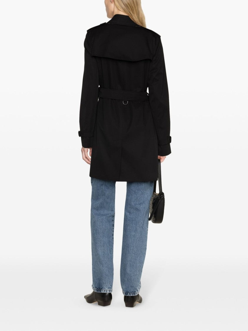 Burberry Kensington Double-Breasted Cotton Gabardine Trench