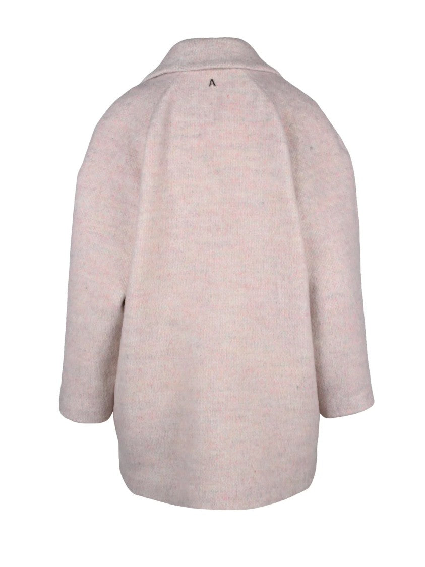 Twinset Actitude Pink Double-Breasted Coat