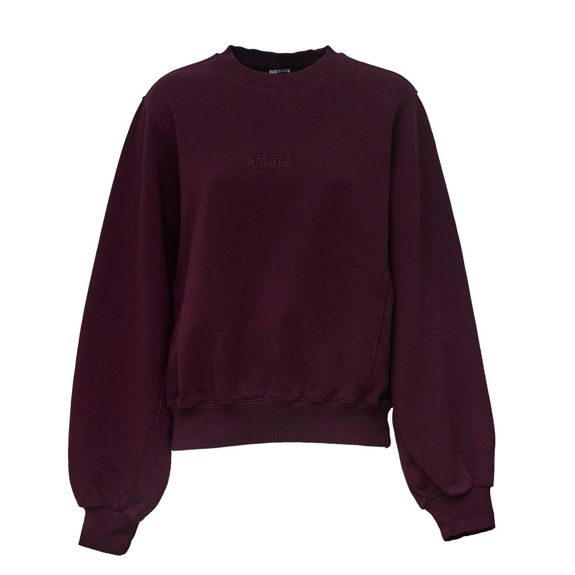 Rotate Heavyweight Round Neck Sweatshirt With Ribbed Trims