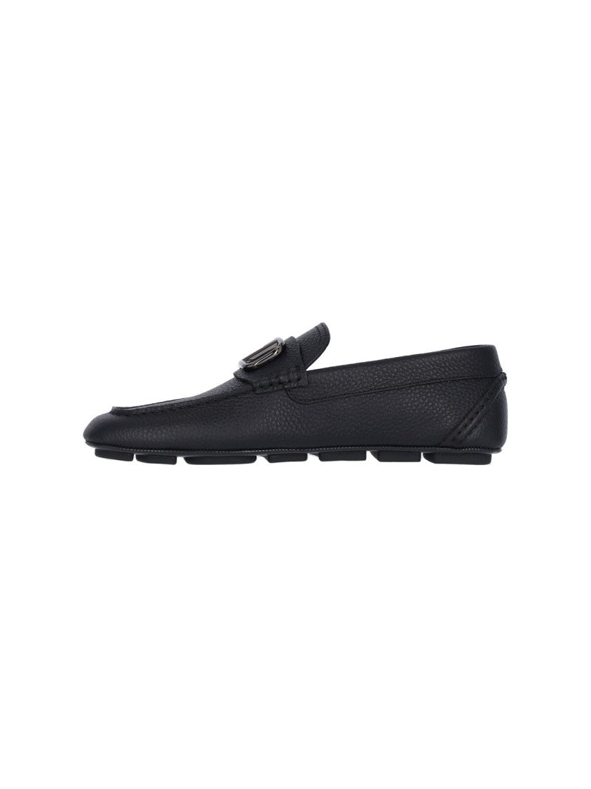 Valentino Garavani Vlogo' Moccasins – Black