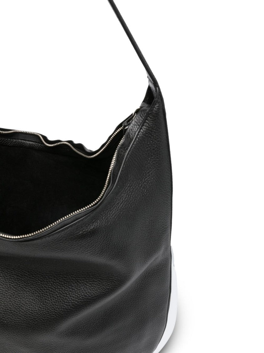 Benedetta Bruzziches Black Deer Leather Shoulder Bag