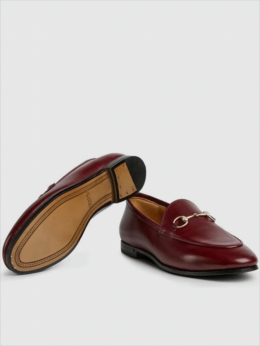 Gucci Leather Loafers With Pointed Toe