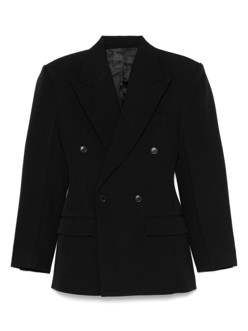 Phoebe Philo Structured Shoulder Tailored Jacket With Double-Breasted Design
