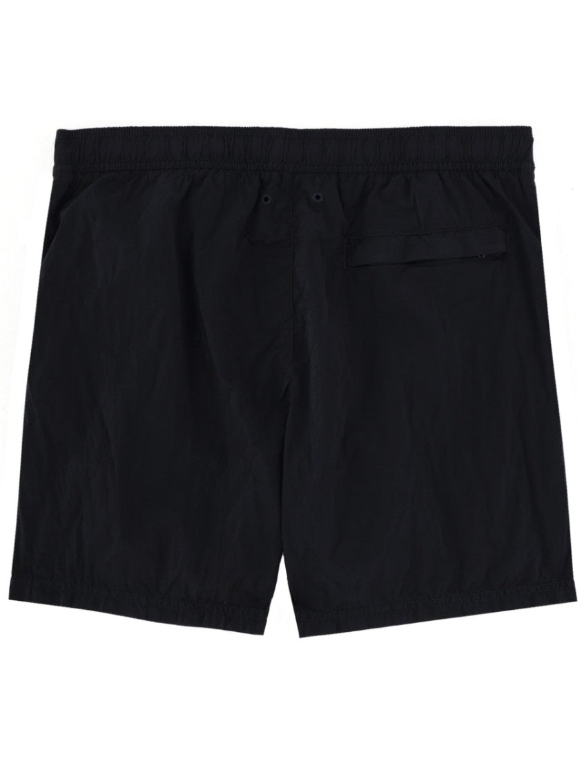 Stone Island Logo Polyamide Elastic Waistband Swim Shorts