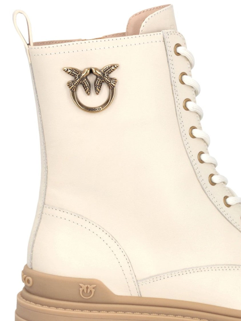 Pinko Classic Black Boots With Sturdy Sole