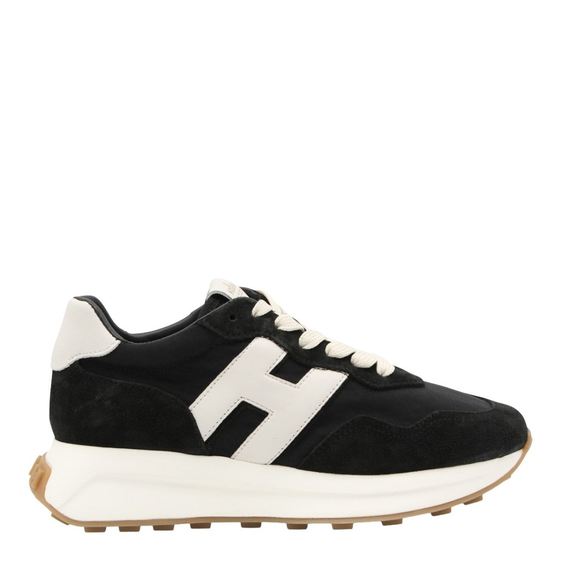 Hogan Black Sneakers With Contrasting White Accents