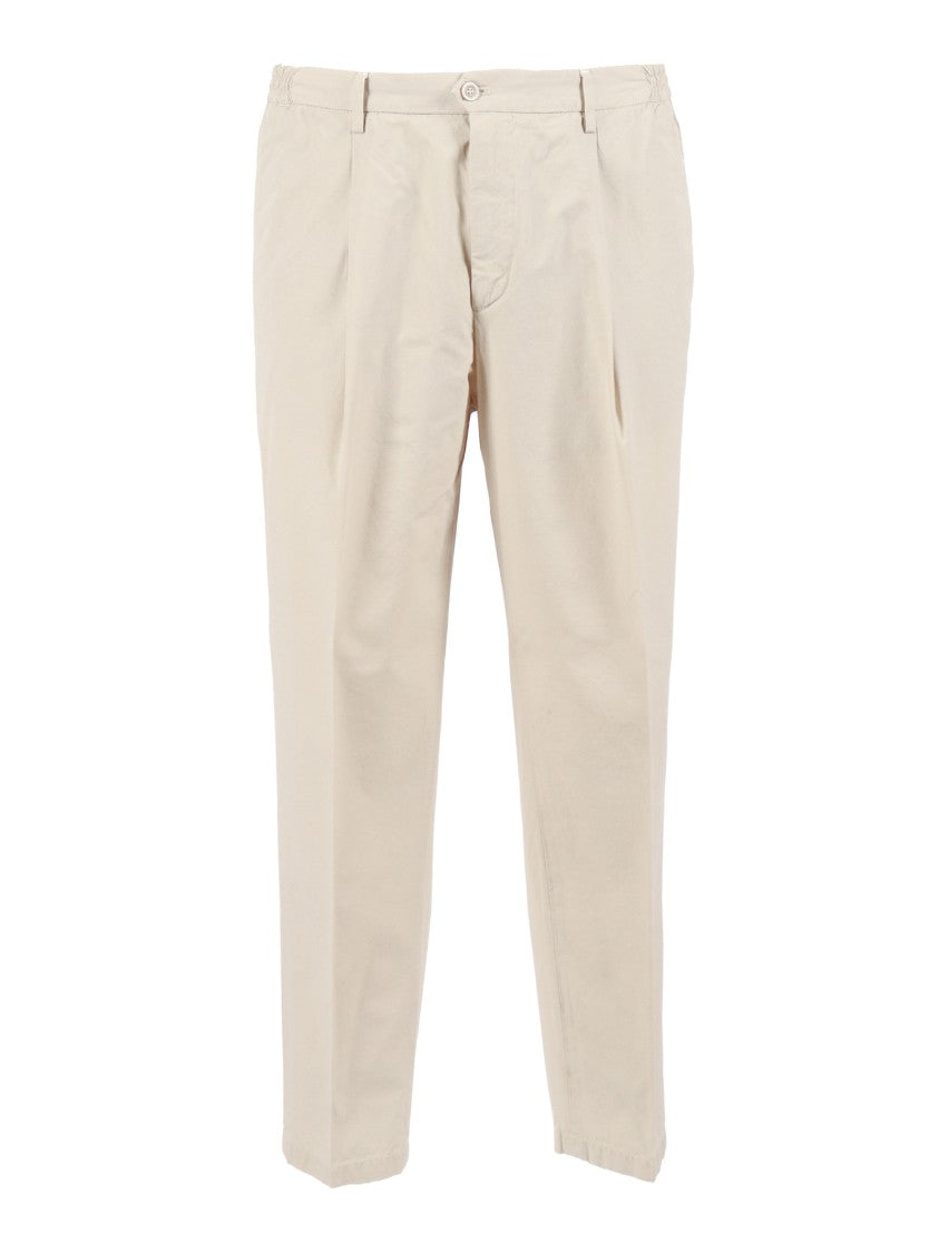Briglia Tailored Front Pleat Straight-Leg Pants