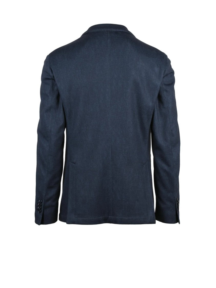 L.B.M. 1911 Rounded Jacket With Notch Lapels And Button Closure