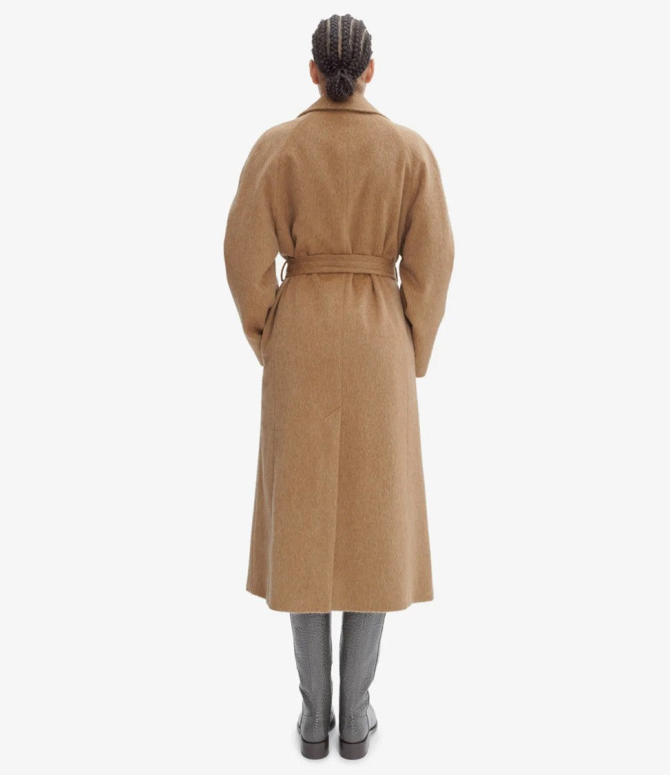 A.P.C. Loose-Fit Camel Coat With Tailored Collar