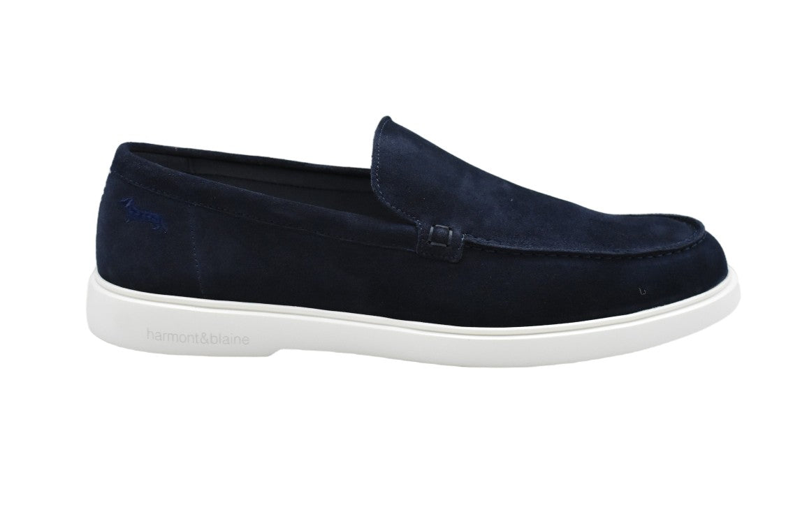 Harmont & Blaine Blue Laced Comfort Stylish Low Shoes