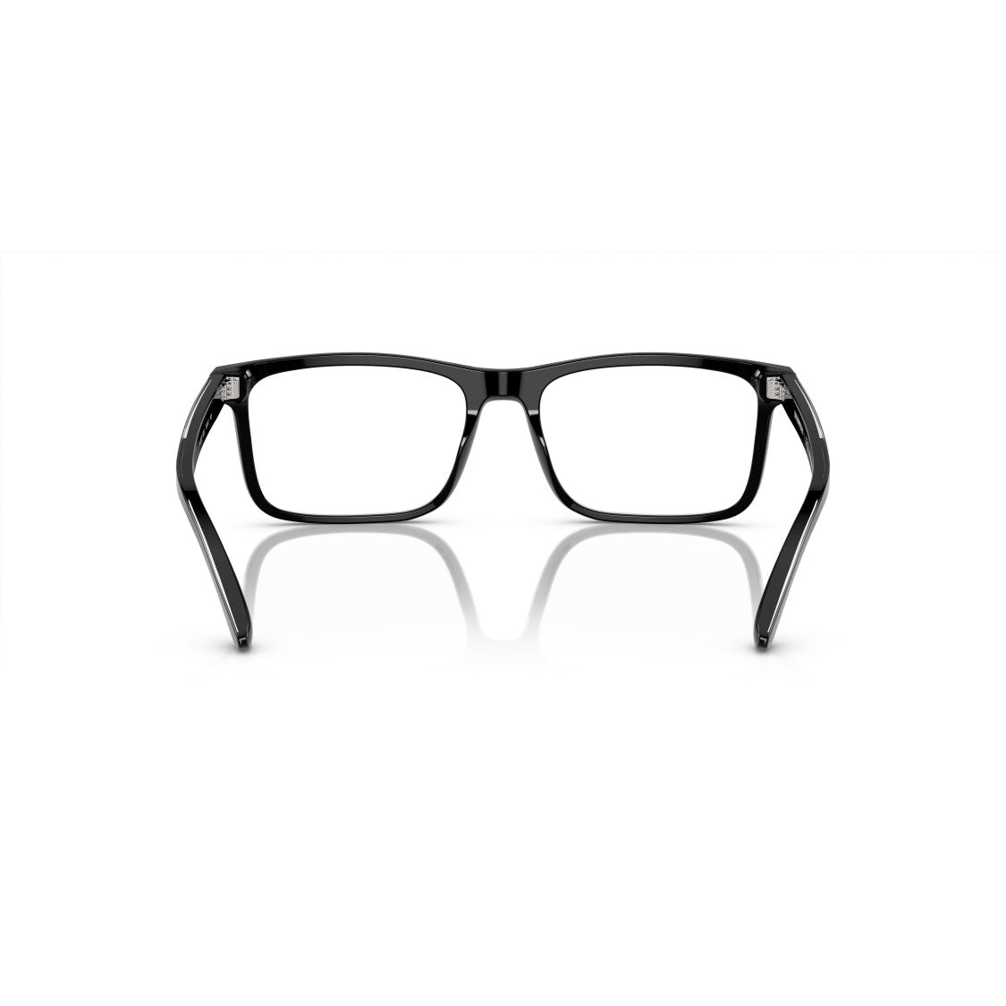 Emporio Armani 0Ea3227 Rectangular Black Acetate Eyeglasses With Minimalist Design