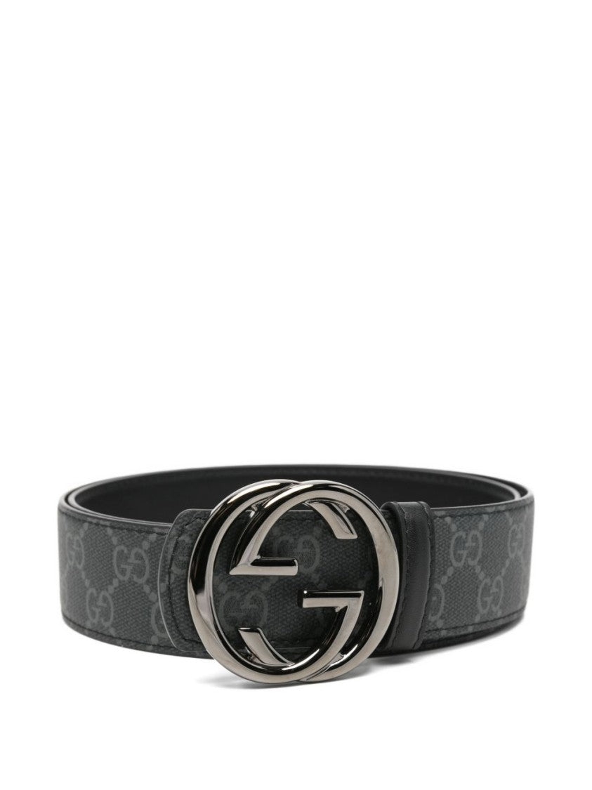 Gucci Dark Grey Canvas Belt