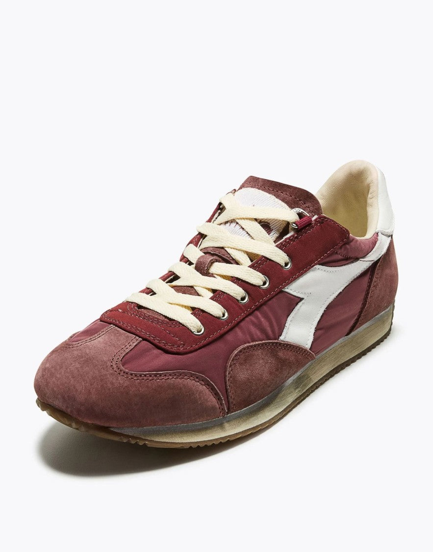 Diadora Heritage Andorra White Equipe Vela Sw Canvas Suede Low-Top Sneakers