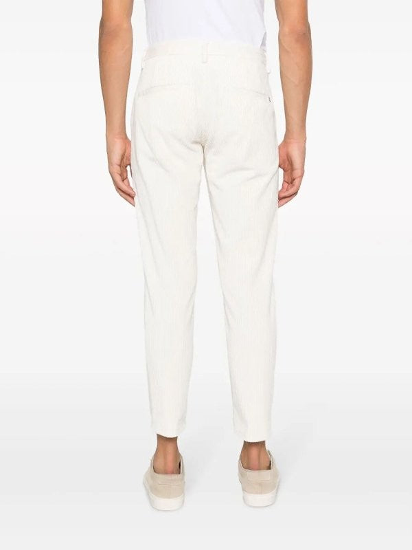 Dondup White Pablo Regular Corduroy Pants