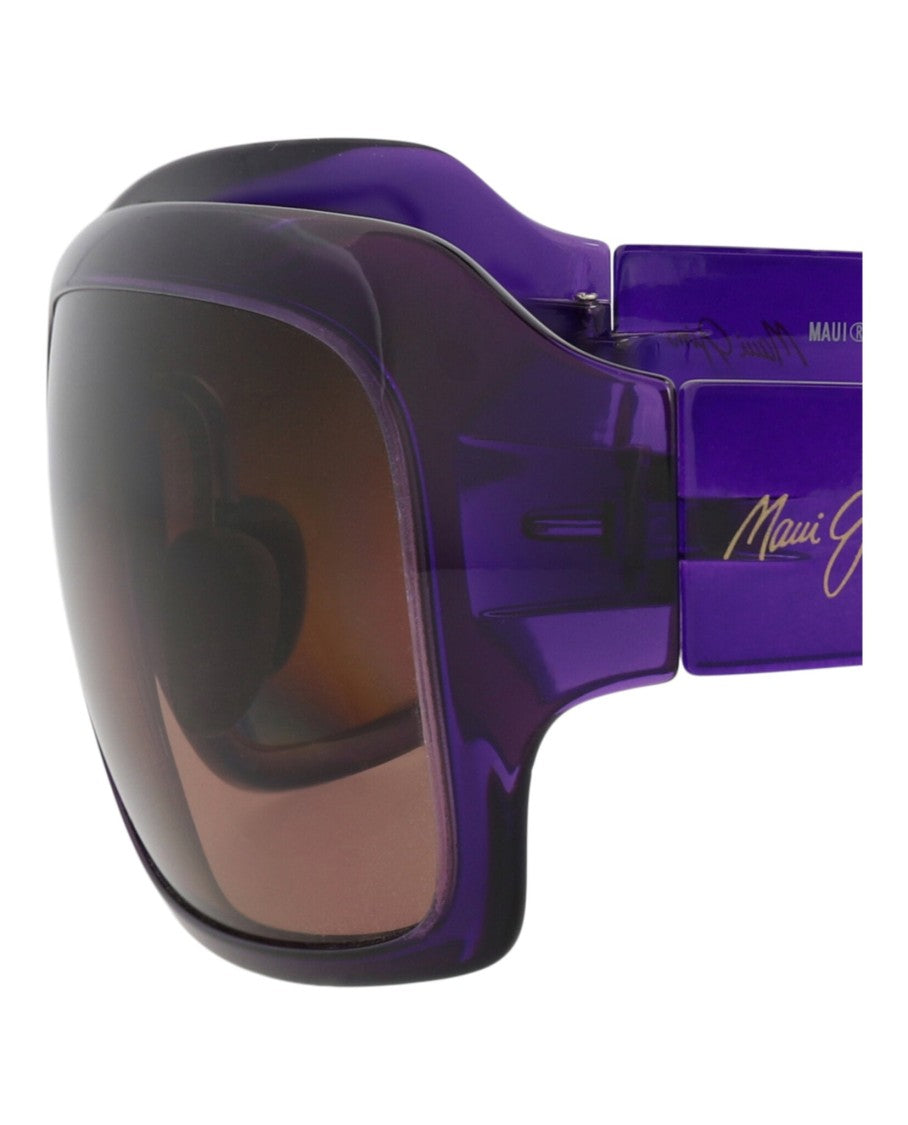 Maui Jim Shield-Frame Injected Sunglasses