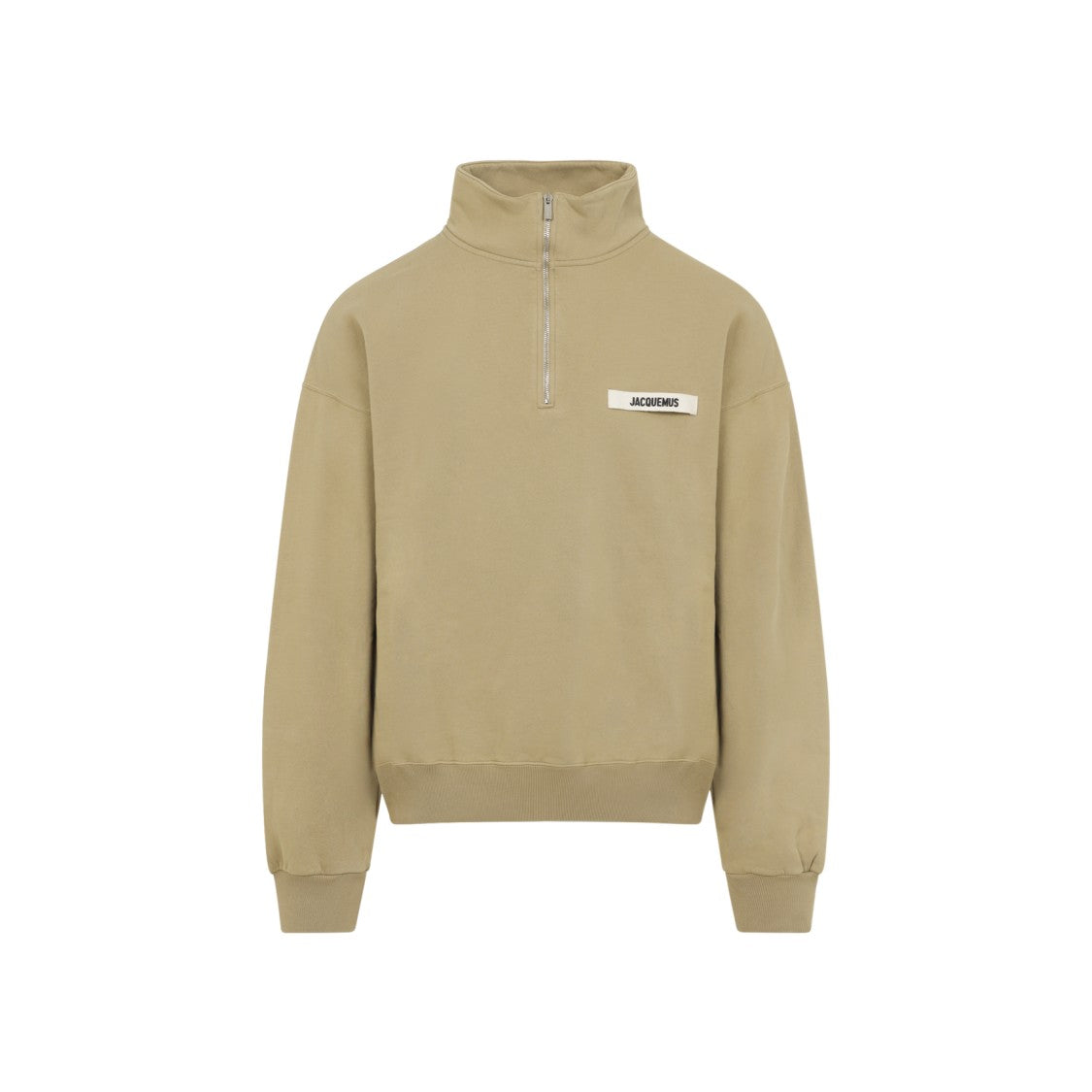 Jacquemus Pullover With High Collar And Quarter Zip Closure