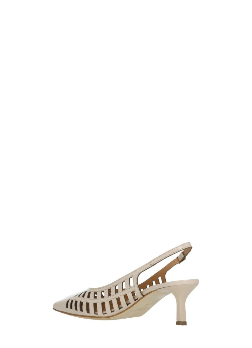 Juilie Dee Bronze Julie Dee Cut-Out Slingback Pumps