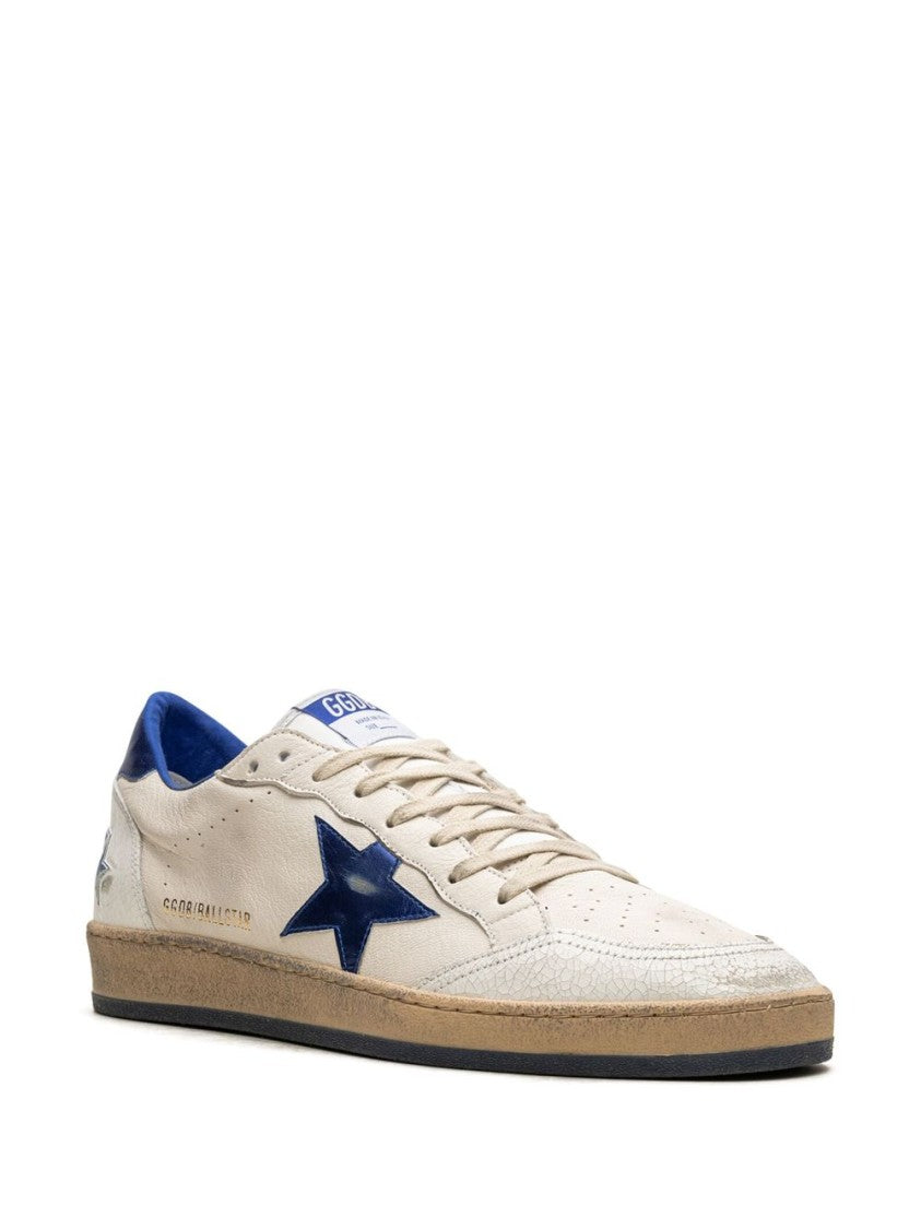 Golden Goose Low-Top Sneakers With Cream Silk