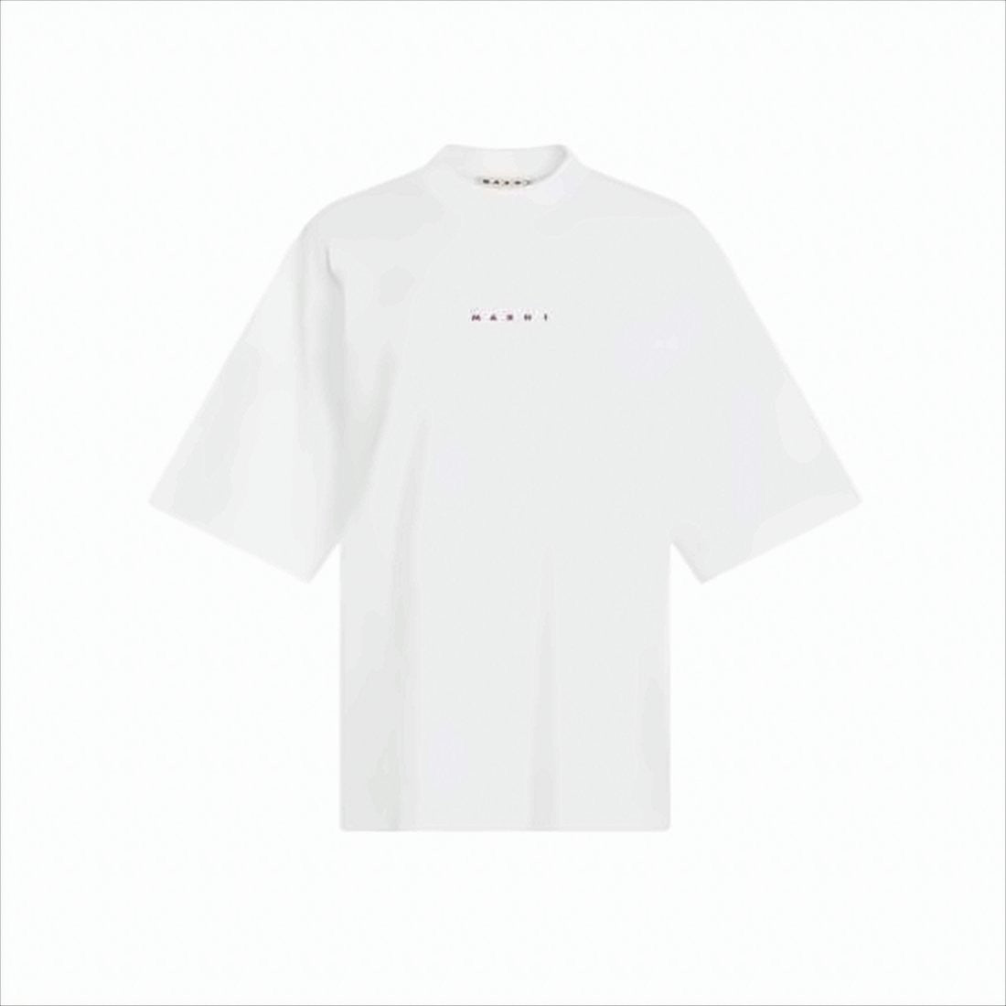 Marni Short-Sleeve Cotton T-Shirt With Subtle Logo Detail