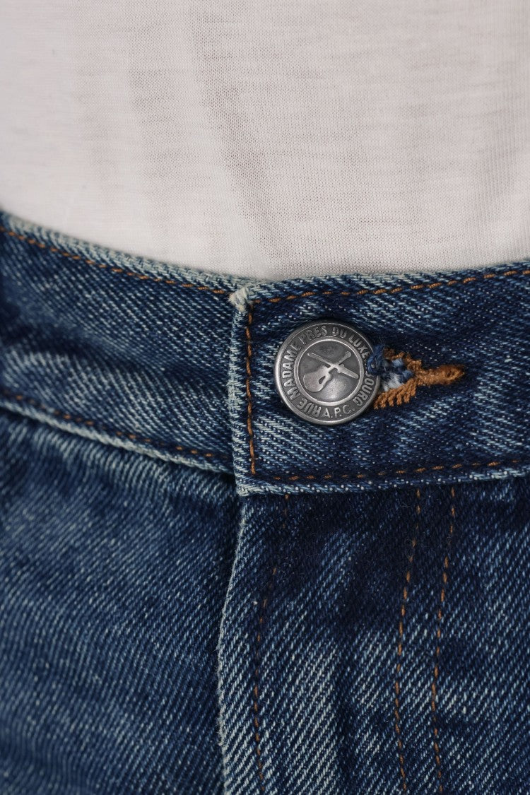 A.P.C. Martin Cotton Jeans With Micro Rips