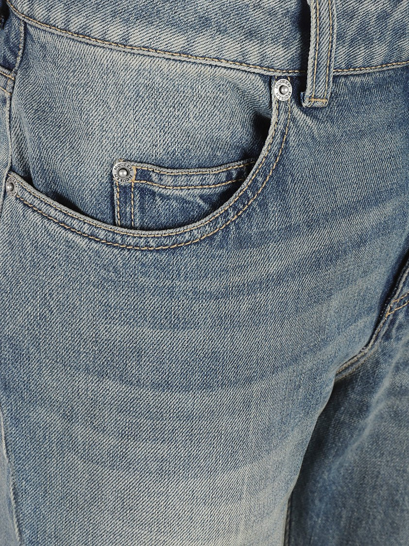 Alexander Mcqueen High-Waisted Flared Jeans With Vintage Wash