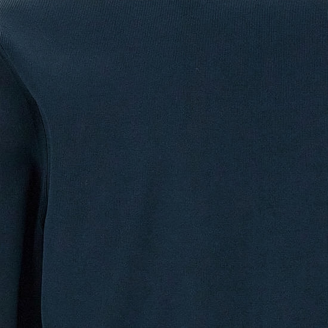 Thom Browne Navy Polo Shirt With Striped Collar And Side Button Details