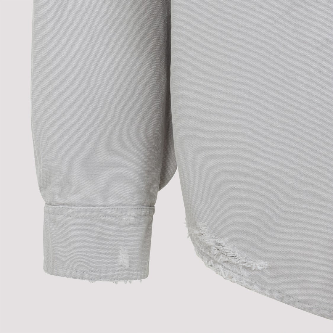 Balenciaga Workwear Light Grey Cotton Shirt