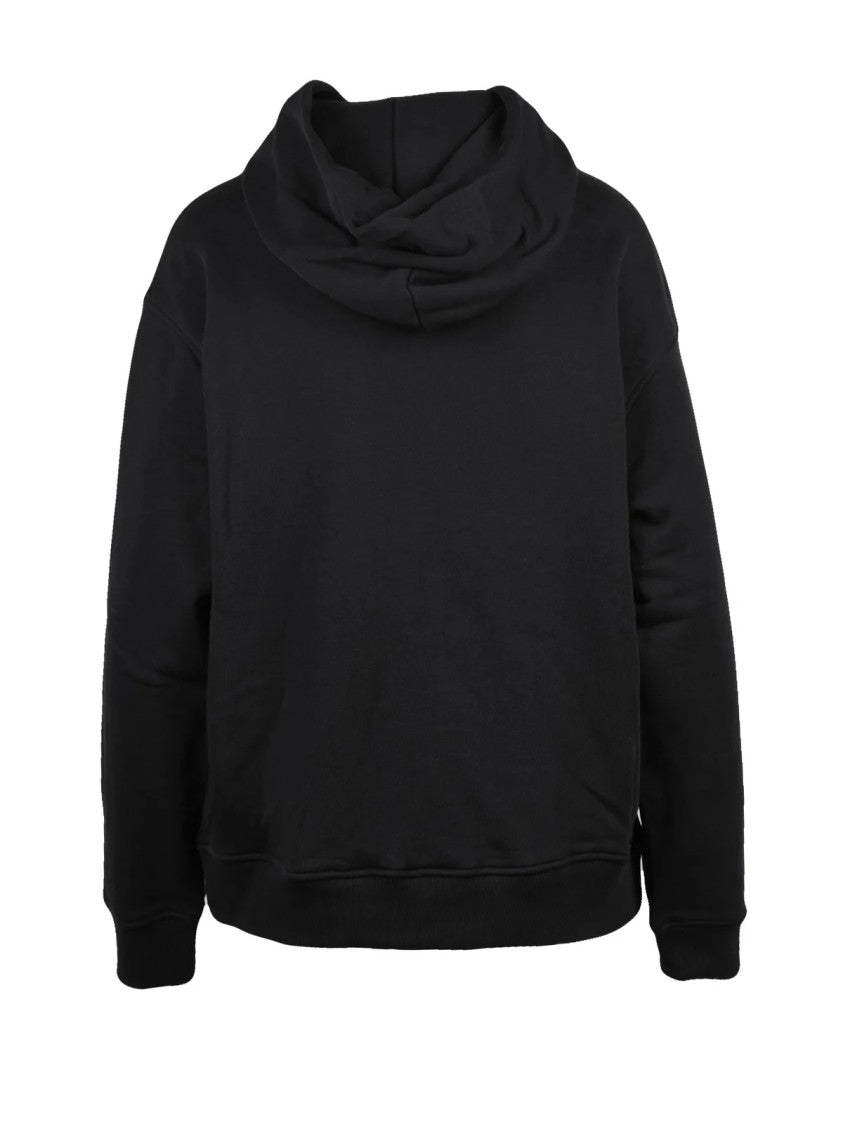 Tommy Jeans Black Rhinestone Cotton Hoodie