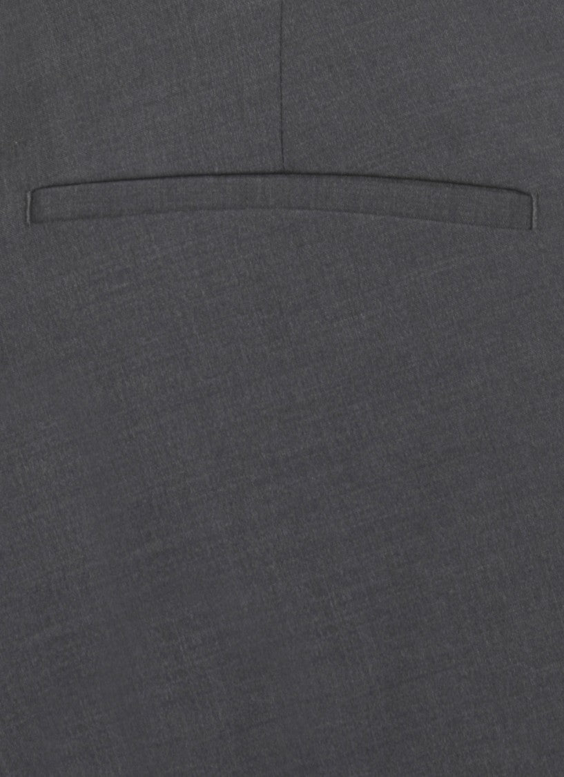 Briglia 1949 Dark Grey Tiberios Wool Straight-Leg Pants
