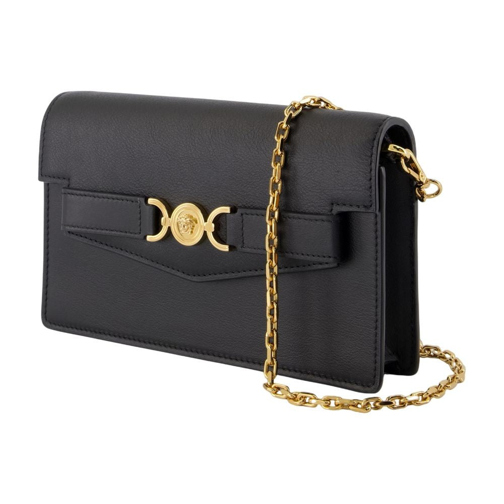 Versace Wallet On Chain - Leather - Black