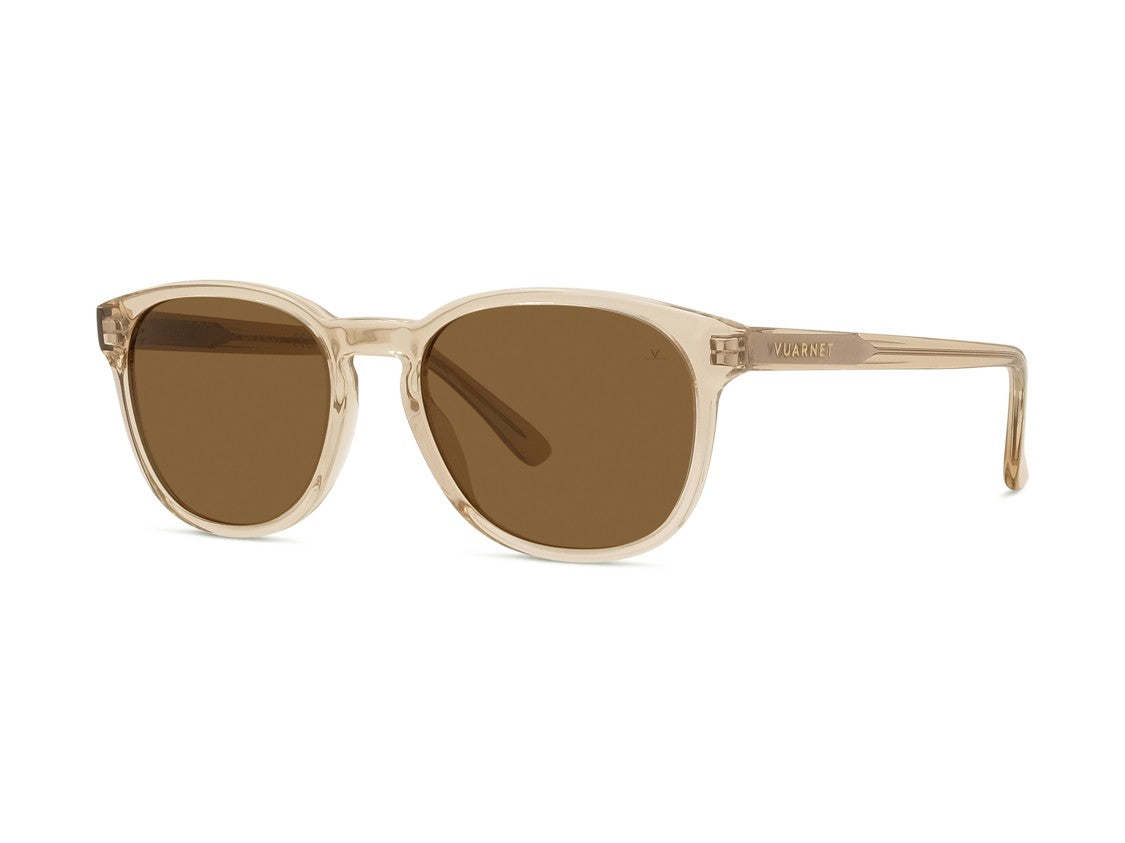 Vuarnet Brown Vu40011i Translucent Round Acetate Sunglasses