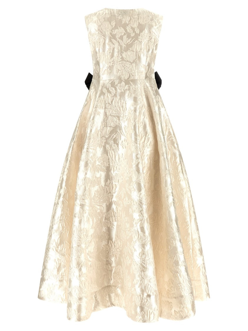 Ganni 'Cloque V-Neck' Dress
