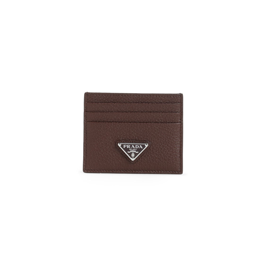 Prada Brown Calf Leather Cardholder