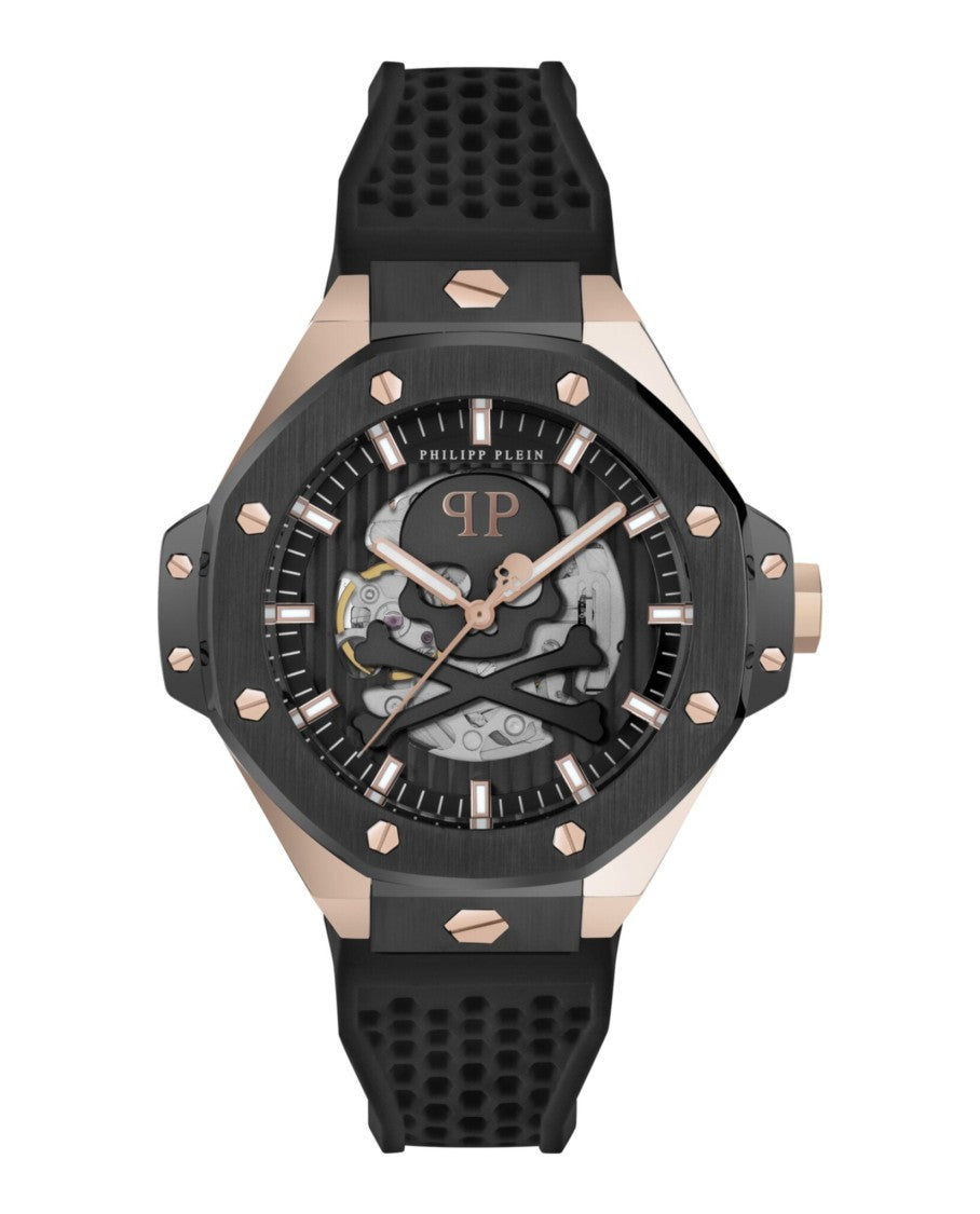 Philipp Plein Plein $Keleton Royal Automatic Watch With Bold Black Skeleton Dial