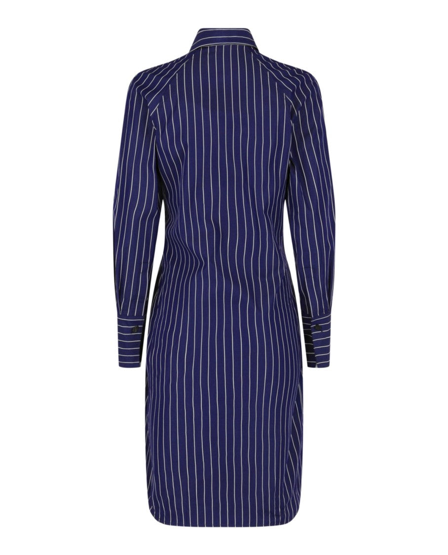 Ferragamo Pinstriped Shirt Dress