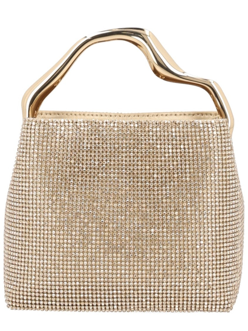 Cult Gaia Solene Mini Rhinestone Structured Handbag