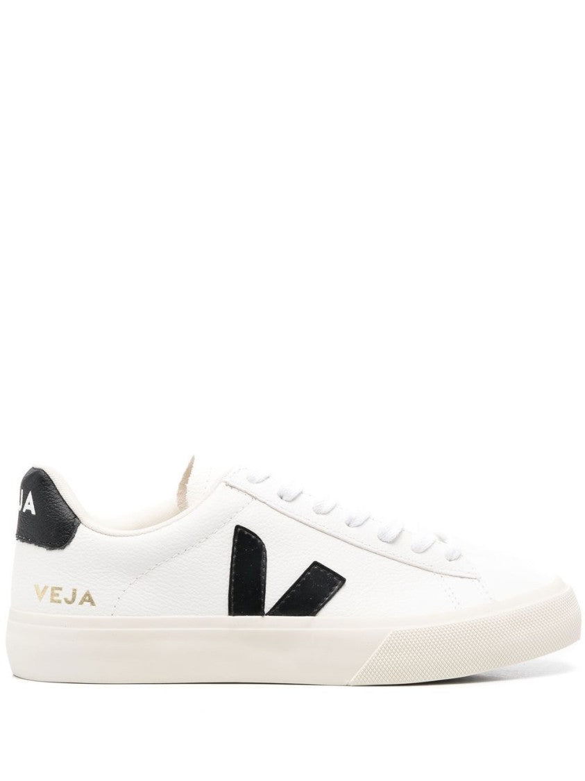 Veja Leather Sneakers With Logo Patch