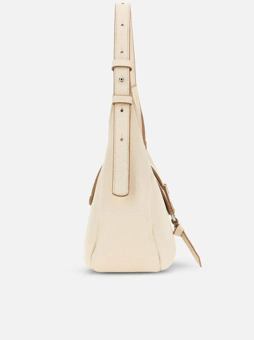 Hogan Neutral Structured Small Rounded H Handbag