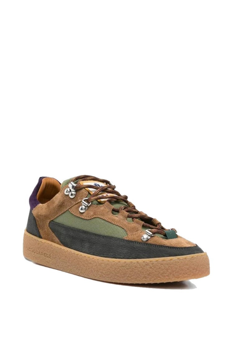 Dsquared2 Multicolor Suede-Leather Chunky Sneaker