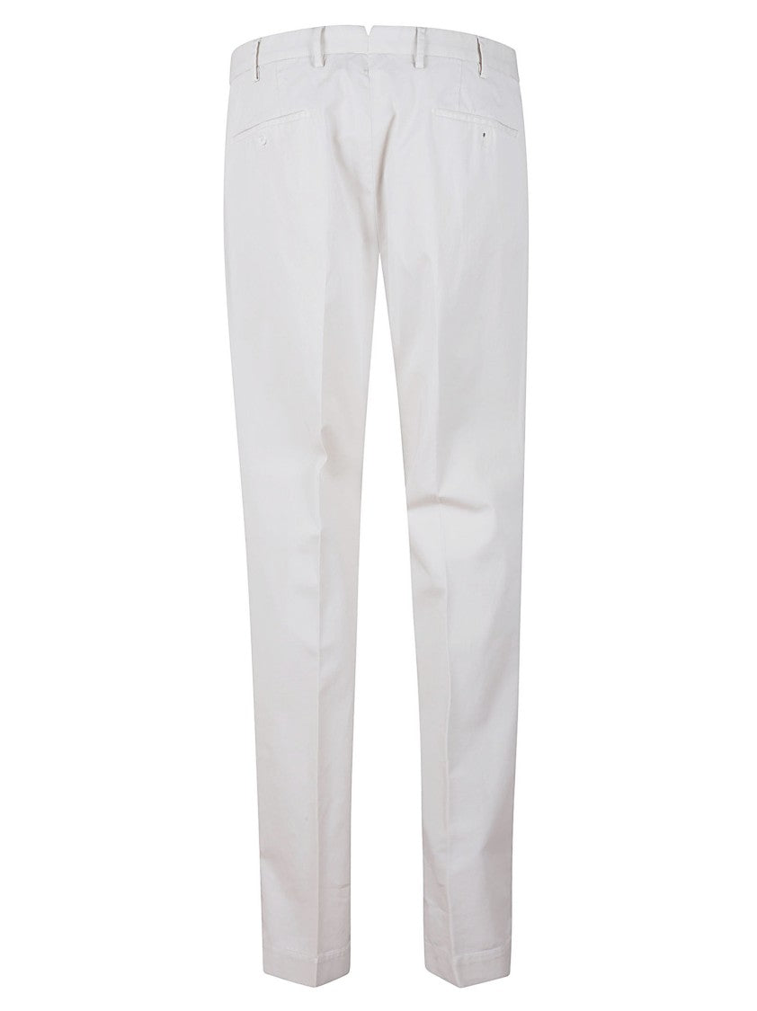 Incotex Tailored Fit Lightweight Cotton Trousers With Clean Lines