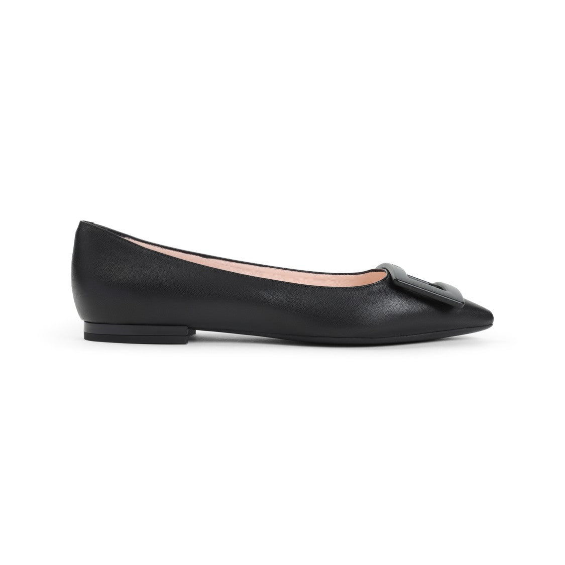 Roger Vivier Black Goat Leather Gommettine 05 Ballerinas