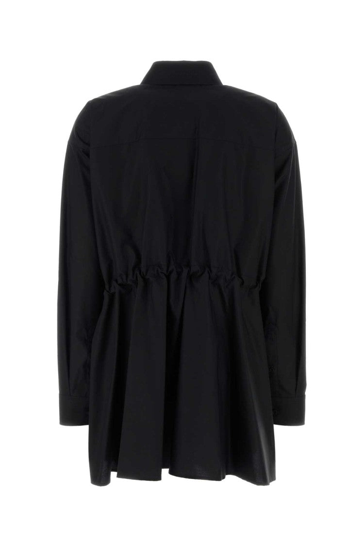 Balenciaga Black Poplin Shirt Dress