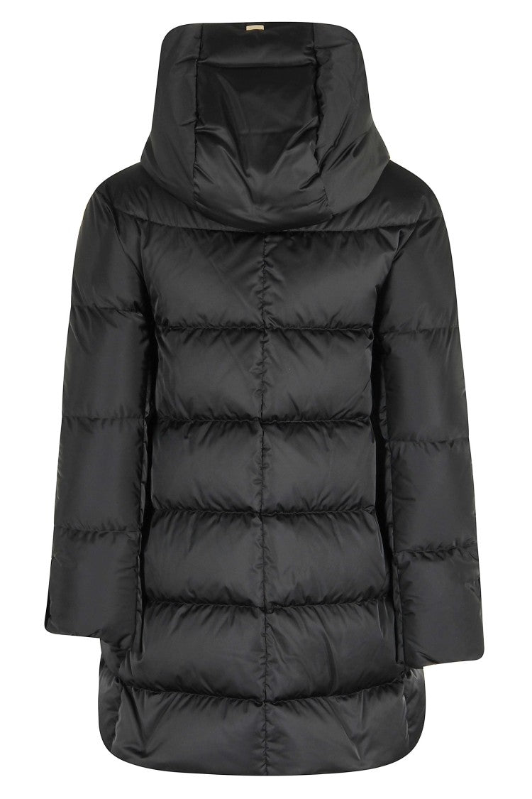 Herno A-Shape Down Jacket With Custom Drawstring Hood