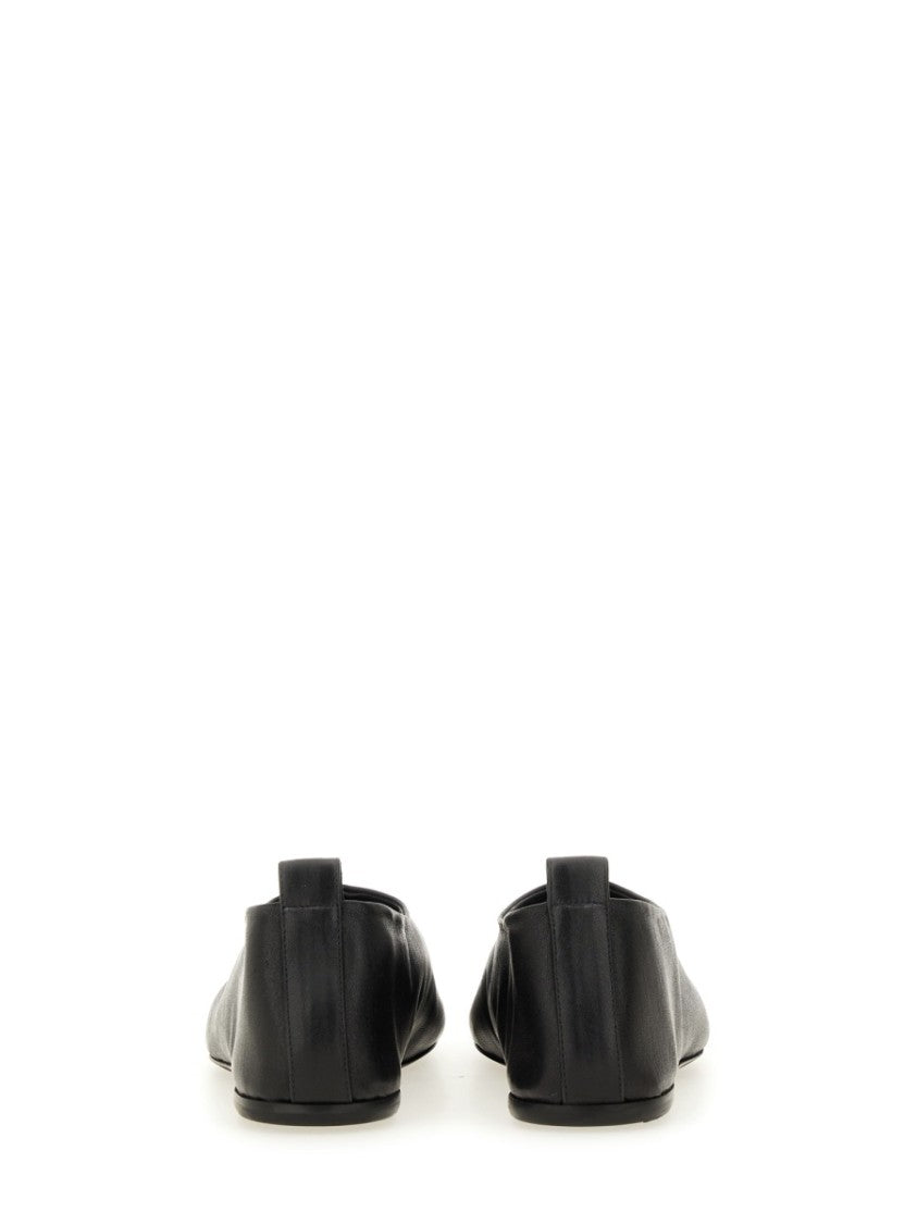 Dries Van Noten Pointed Toe Sleek Leather Flats
