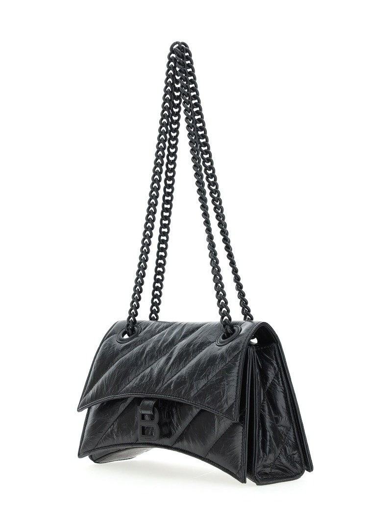 Balenciaga Glossy Quilted Shoulder Bag