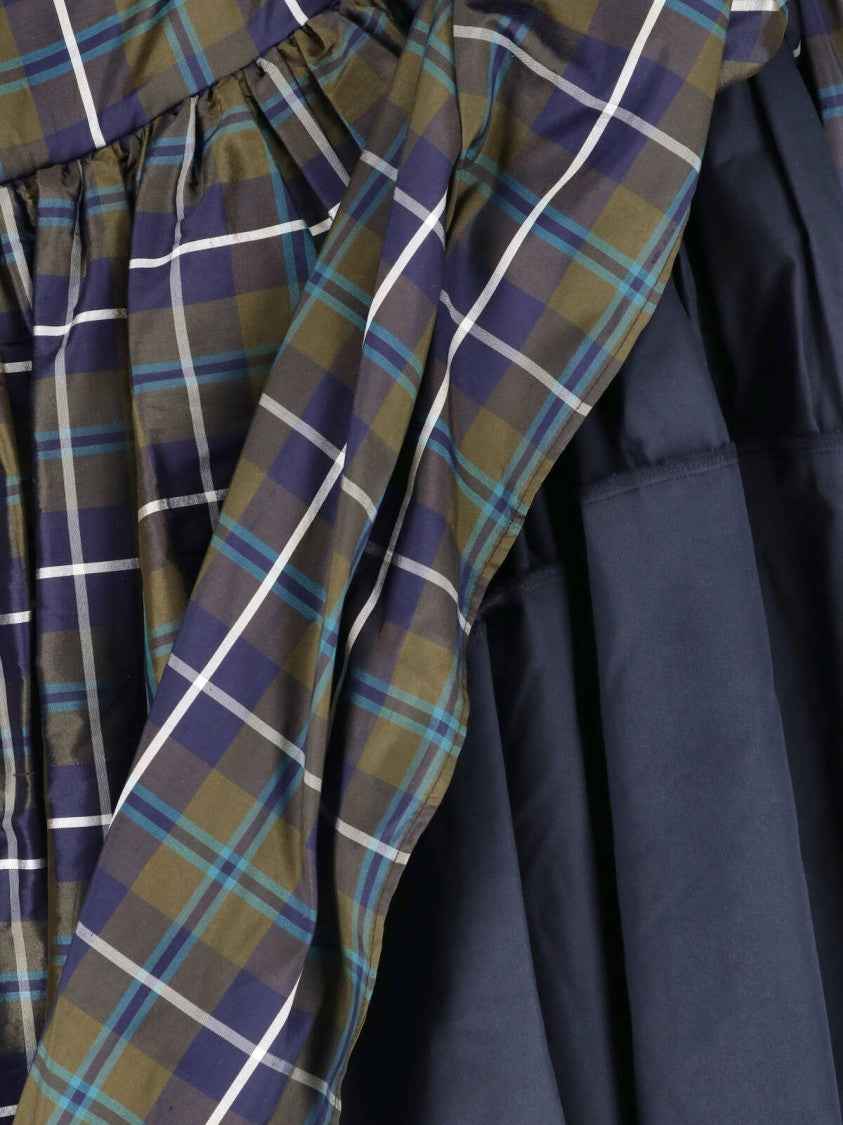 Paloma Wool High-Waisted Plaid Skirt With Voluminous Silhouette