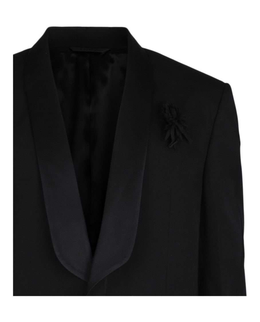 Givenchy Jacket In Wool With Satin Shawl Lapel